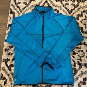 Stormtech Casual Full Zip Hi Collar Fleece Lined Jacket Turquoise + Black Sz L